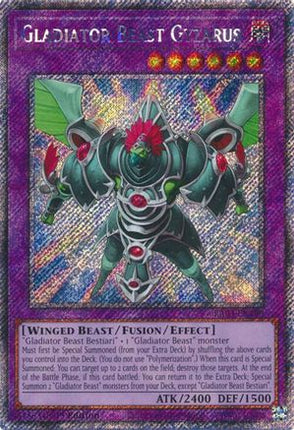 Gladiator Beast Gyzarus  [RA03-EN198] Platinum Secret Rare 1st Edition