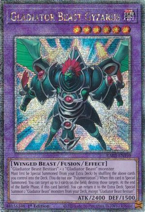 Gladiator Beast Gyzarus  [RA03-EN198] Quarter Century Secret Rare 1st Edition