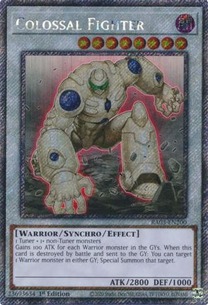 Colossal Fighter  [RA03-EN200] Platinum Secret Rare 1st Edition