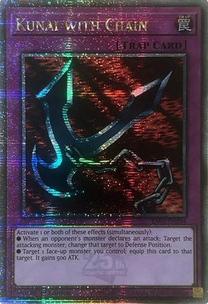 Kunai with Chain  [RA03-EN204] Quarter Century Secret Rare 1st Edition