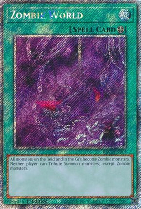 Zombie World  [RA03-EN205] Platinum Secret Rare 1st Edition