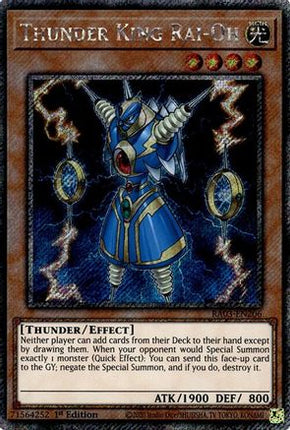 Thunder King Rai-Oh  [RA03-EN206] Platinum Secret Rare 1st Edition