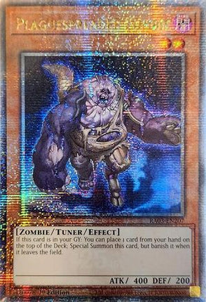 Plaguespreader Zombie  [RA03-EN207] Quarter Century Secret Rare 1st Edition