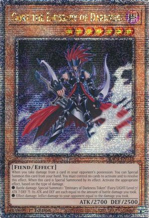 Gorz the Emissary of Darkness  [RA03-EN210] Quarter Century Secret Rare 1st Edition