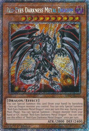 Red-Eyes Darkness Metal Dragon  [RA03-EN212] Platinum Secret Rare 1st Edition