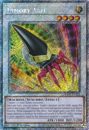 Armory Arm  [RA03-EN213] Platinum Secret Rare 1st Edition