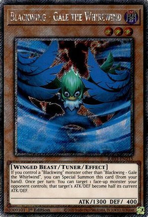 Blackwing - Gale the Whirlwind  [RA03-EN215] Platinum Secret Rare 1st Edition