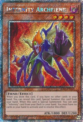 Infernity Archfiend  [RA03-EN220] Platinum Secret Rare 1st Edition