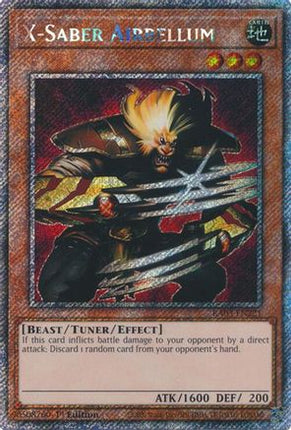 X-Saber Airbellum  [RA03-EN221] Platinum Secret Rare 1st Edition