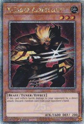 X-Saber Airbellum  [RA03-EN221] Quarter Century Secret Rare 1st Edition