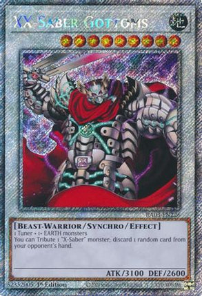 XX-Saber Gottoms  [RA03-EN226] Platinum Secret Rare 1st Edition