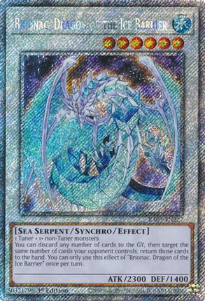 Brionac, Dragon of the Ice Barrier  [RA03-EN227] Platinum Secret Rare 1st Edition