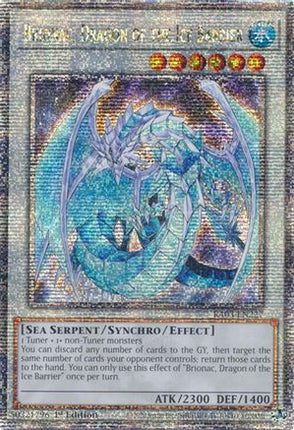 Brionac, Dragon of the Ice Barrier  [RA03-EN227] Quarter Century Secret Rare 1st Edition