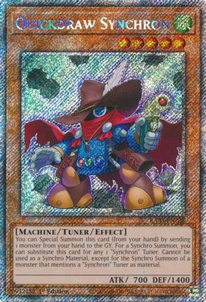 Quickdraw Synchron (Platinum Secret Rare)  [RA03-EN228] 1st Edition