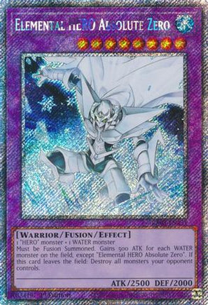 Elemental HERO Absolute Zero  [RA03-EN231] Platinum Secret Rare 1st Edition
