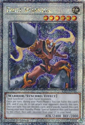Drill Warrior  [RA03-EN232] Quarter Century Secret Rare 1st Edition