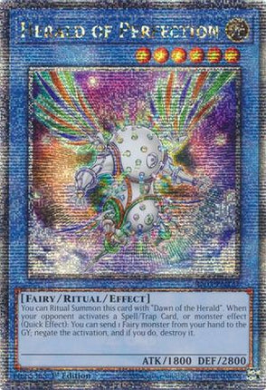 Herald of Perfection  [RA03-EN237] Quarter Century Secret Rare 1st Edition