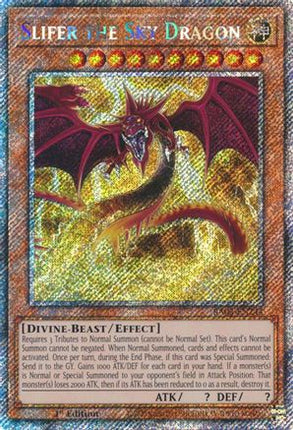 Slifer the Sky Dragon  [RA03-EN244] Platinum Secret Rare 1st Edition