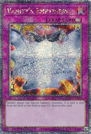 Vanity's Emptiness  [RA03-EN246] Quarter Century Secret Rare 1st Edition