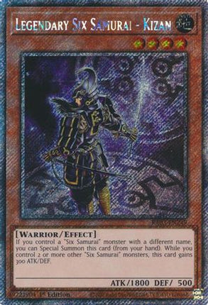 Legendary Six Samurai - Kizan  [RA03-EN249] Platinum Secret Rare 1st Edition