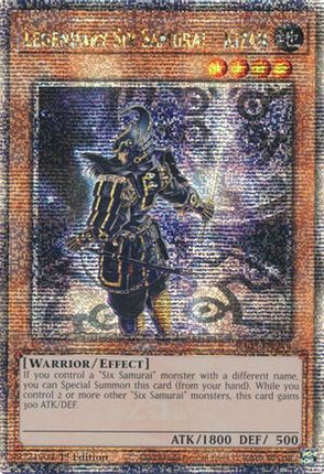 Legendary Six Samurai - Kizan  [RA03-EN249] Quarter Century Secret Rare 1st Edition