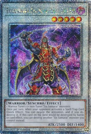 Legendary Six Samurai - Shi En  [RA03-EN250] Quarter Century Secret Rare 1st Edition