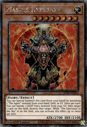 Master Hyperion  [RA03-EN252] Platinum Secret Rare 1st Edition