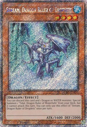 Stream, Dragon Ruler of Droplets (Platinum Secret Rare)  [RA03-EN255] 1st Edition
