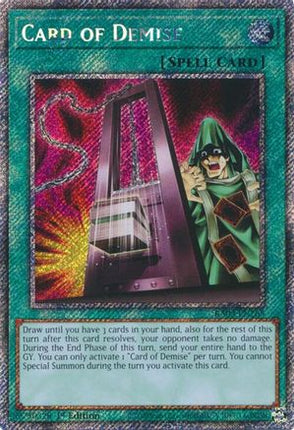 Card of Demise (Platinum Secret Rare)  [RA03-EN265] 1st Edition