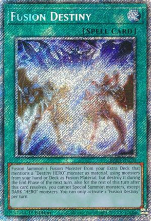 Fusion Destiny  [RA03-EN270] Platinum Secret Rare 1st Edition