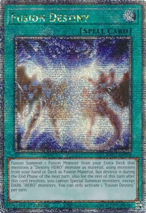 Fusion Destiny (Quarter Century Secret Rare)  [RA03-EN270] 1st Edition
