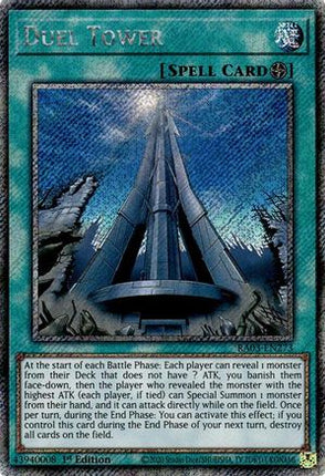Duel Tower  [RA03-EN273] Platinum Secret Rare 1st Edition