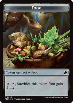Food // Treasure Double-Sided Token [Foundations] Foil