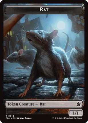 Rat // Zombie Double-Sided Token [Foundations]