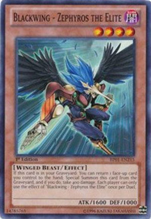 Blackwing - Zephyros the Elite (Common / Short Print) [BP01-EN215] 1st Edition