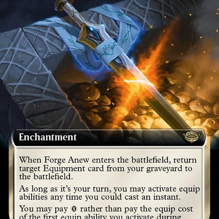 Forge Anew (Extended Art) [The Lord of the Rings: Tales of Middle-earth] Surge Foil