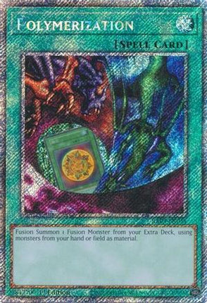 Polymerization (Alternate Art) [RA03-EN051] Platinum Secret Rare 1st Edition
