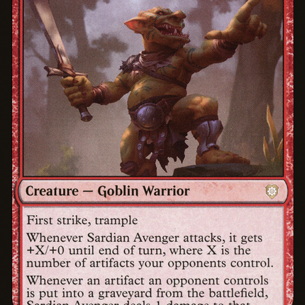 Sardian Avenger [The Brothers' War Commander]