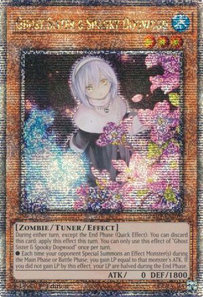 Ghost Sister & Spooky Dogwood (Alternate Art) (Quarter Century Secret Rare)  [RA03-EN020] 1st Edition