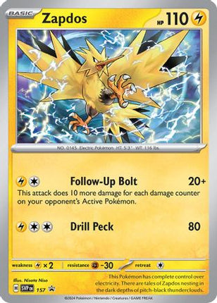 Zapdos - 157 - 157/null [SV: Scarlet & Violet Promo Cards] Holofoil
