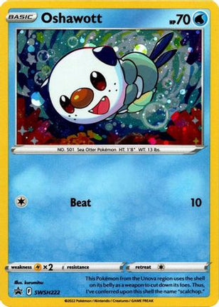 Oshawott - SWSH222 (Cosmo Holo) - SWSH222/null [SWSH: Sword & Shield Promo Cards] Holofoil