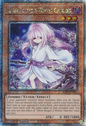 Ghost Reaper & Winter Cherries (Alternate Art) [RA03-EN014] Quarter Century Secret Rare 1st Edition