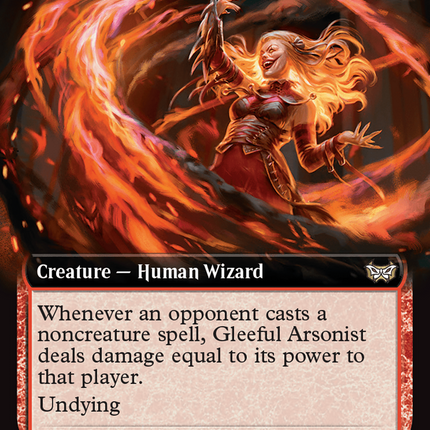 Gleeful Arsonist (Extended Art) [Duskmourn: House of Horror Commander]