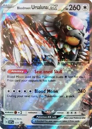 Bloodmoon Ursaluna ex - 177 - 177/null [SV: Scarlet & Violet Promo Cards] Holofoil