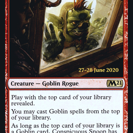 Conspicuous Snoop [Core Set 2021 Promos] Prerelease Foil