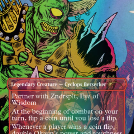 Okaun, Eye of Chaos // Okaun, Eye of Chaos (Borderless) [Secret Lair Drop] Foil