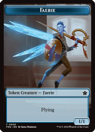 Faerie // Zombie Double-Sided Token [Foundations]