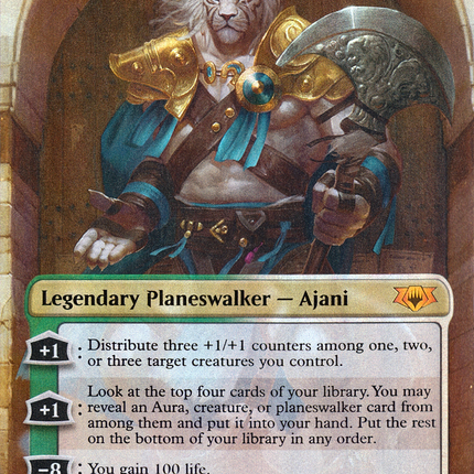 Ajani, Mentor of Heroes (Borderless) [Mythic Edition] Foil