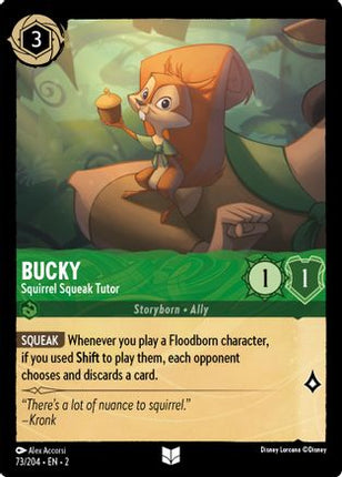 Bucky - Squirrel Squeak Tutor (Errata Version) (73/204) - Rise of the Floodborn Cold Foil