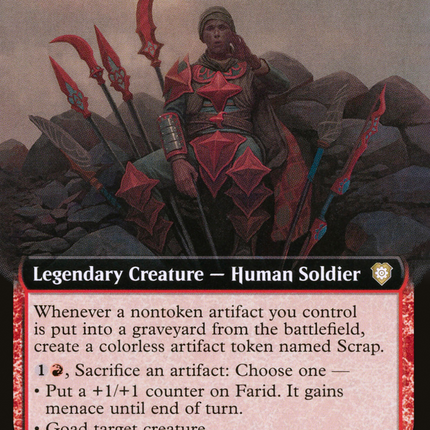 Farid, Enterprising Salvager (Extended Art) [The Brothers' War Commander]